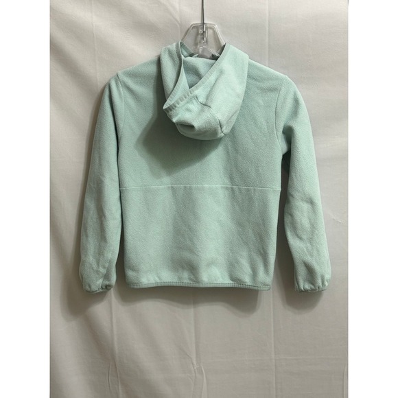 The North Face Kids Mint Green Full Zip Fleece Hoodie Jacket Size M 10 Teen - Picture 8 of 11